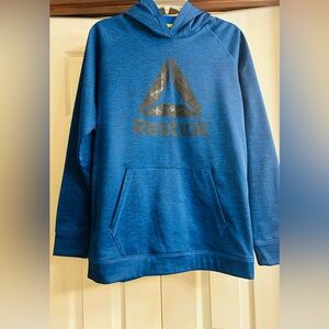 Reebok Long Sleeve Pullover Hoodie with Logo